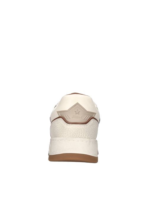 Sneakers modello BLAKE in pelle ASH | BLAKE TUMBLED LEATHER-ROUNDERBIANCO-MARRONE